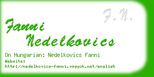 fanni nedelkovics business card